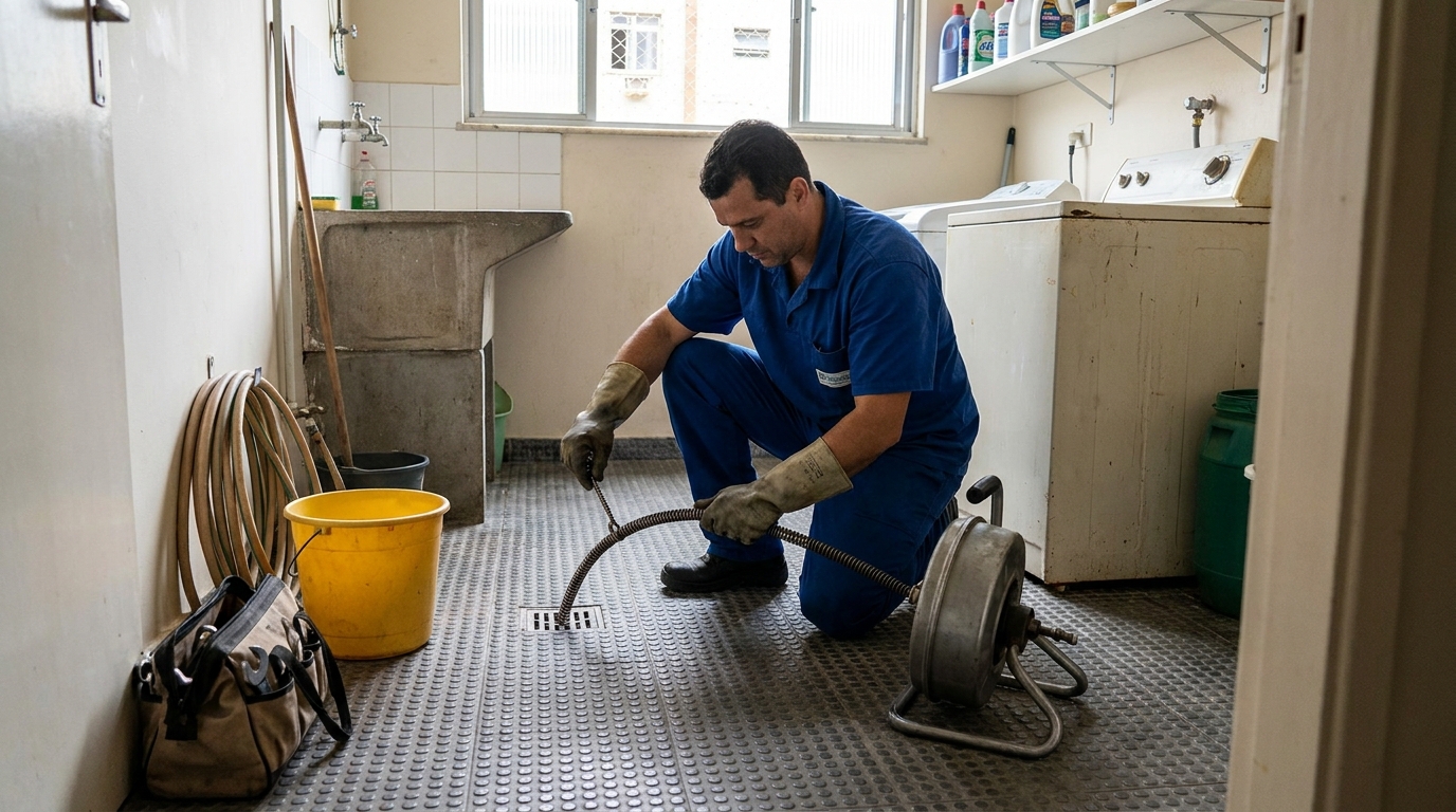Desentupimento de ralo profissional em Campo Grande‑MS
